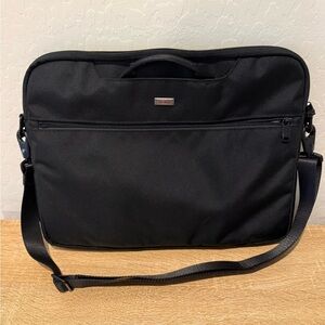 Tumi 2Way Balistic Black Nylon Alpha Computer Briefcase Business Crossbody Bag